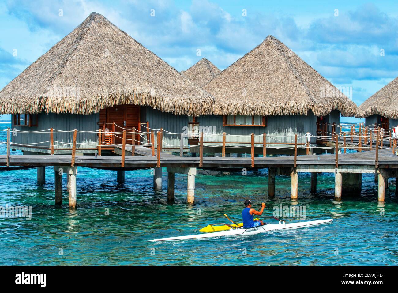 Meridien Hotel sull'isola di Tahiti, Polinesia Francese Tahiti Nui, Isole della Società, Polinesia francese, South Pacific. Foto Stock