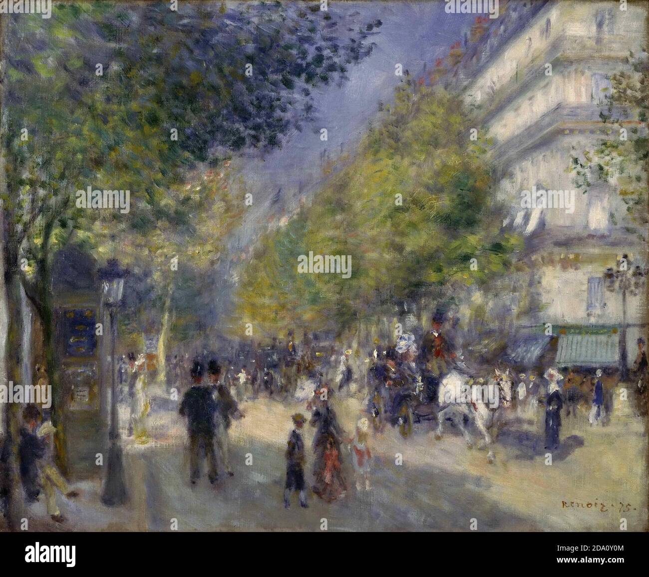 Pierre-Auguste Renoir, francese, 1841-1919 -- i Grands Boulevards. Foto Stock