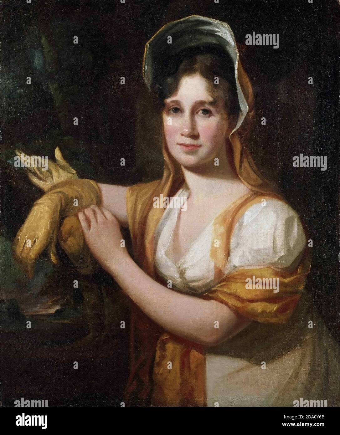 Thomas Sully, americano (Inghilterra nata), 1783-1872 -- Ritratto di Sarah Sully, moglie dell'artista. Foto Stock