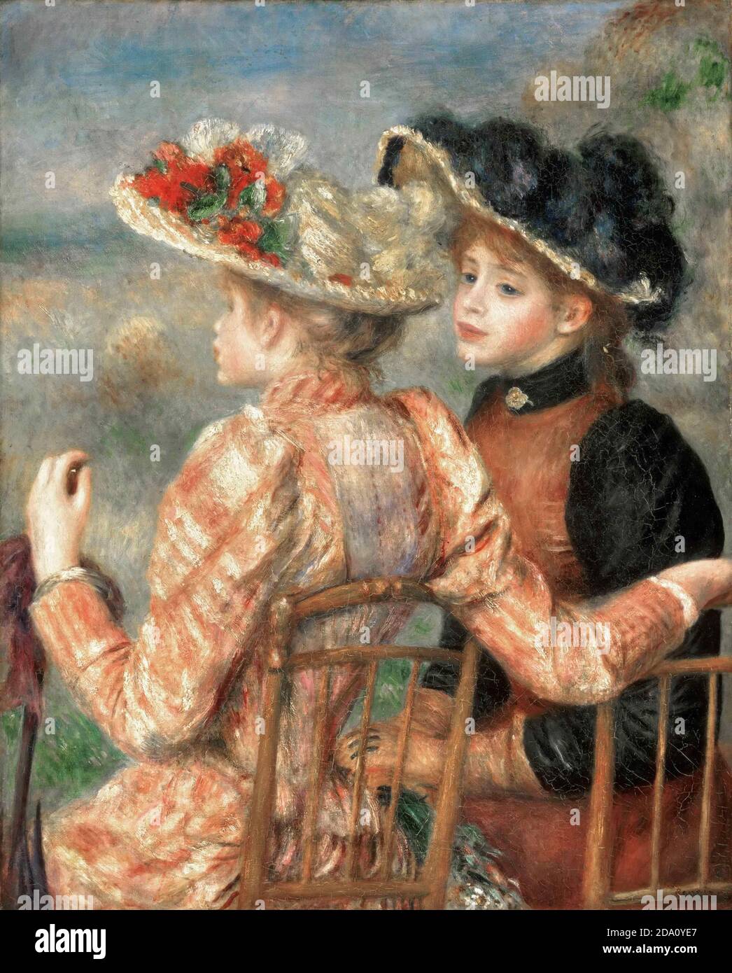 Pierre-Auguste Renoir, francese, 1841-1919 -- due ragazze. Foto Stock