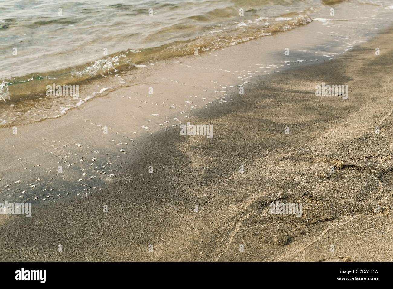 Catrame petrolio inquinato mare rapporto terra, effetti industriali, inquinamento chimico Foto Stock