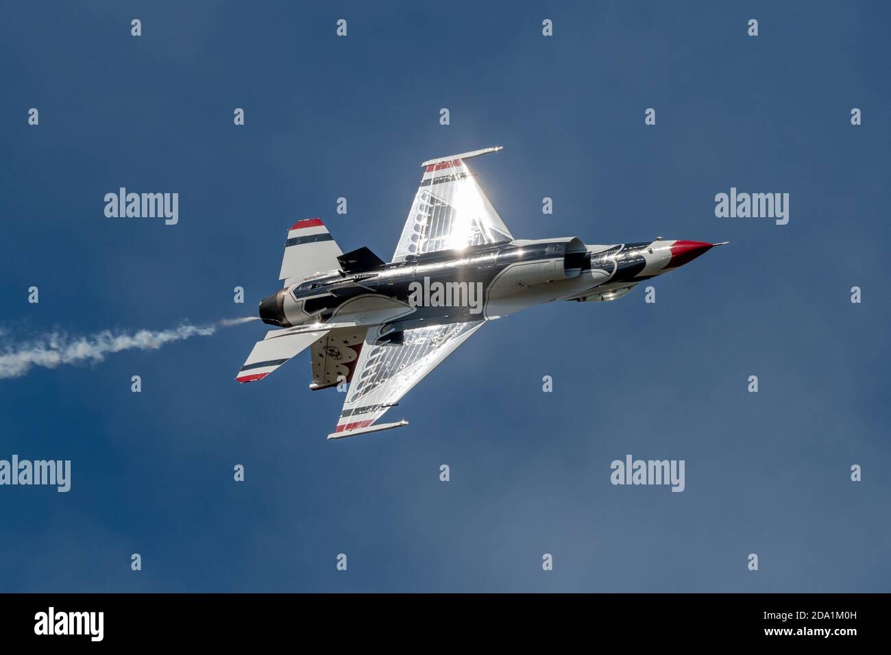 Sanford, Florida – 31 ottobre 2020: Lo Squadrone dimostrativo dell'aeronautica statunitense, noto anche come Thunderbirds, al Lockheed Martin Space and Air Show di SA Foto Stock