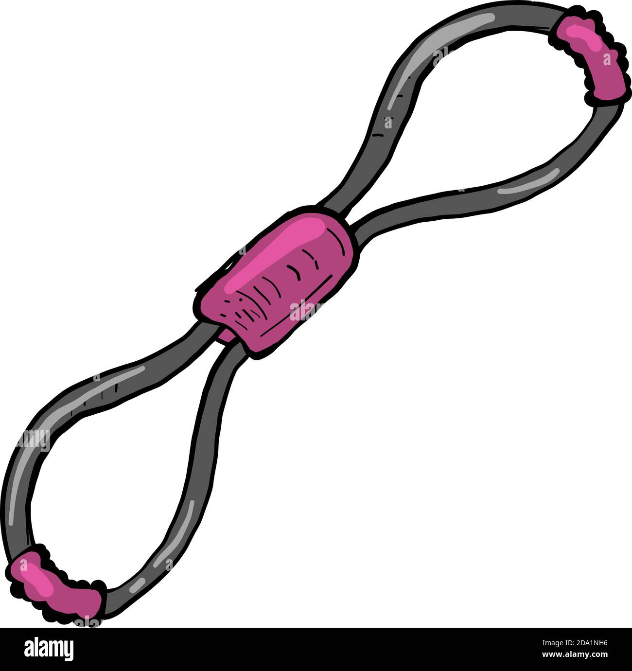 Gomma per excercise , illustrazione, vettore su sfondo bianco Illustrazione Vettoriale