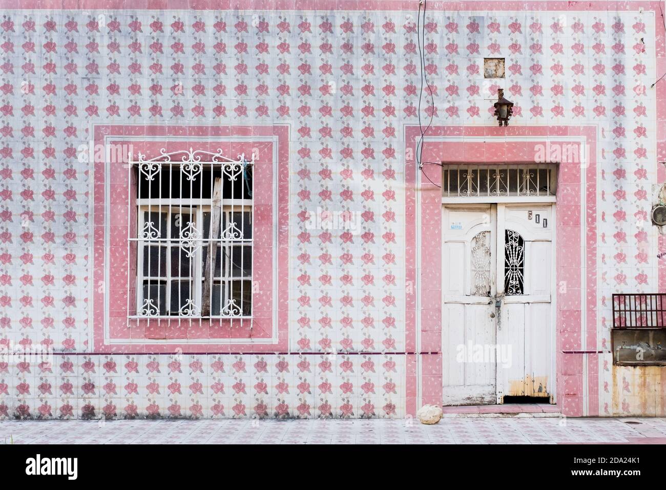 Vecchia casa, Centro storico, Merida Messico Foto Stock
