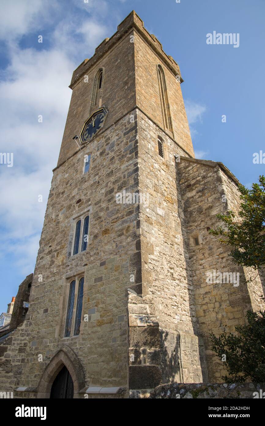 chiesa parrocchiale di san giacomo a yarmouth sull'isola di wight Foto Stock