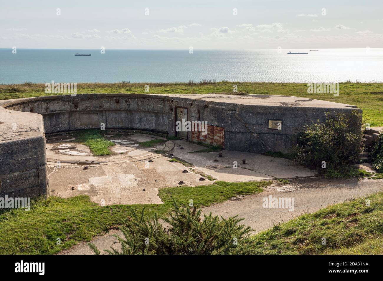 Culver Battery, Culver Down, Isle of Wight Foto Stock