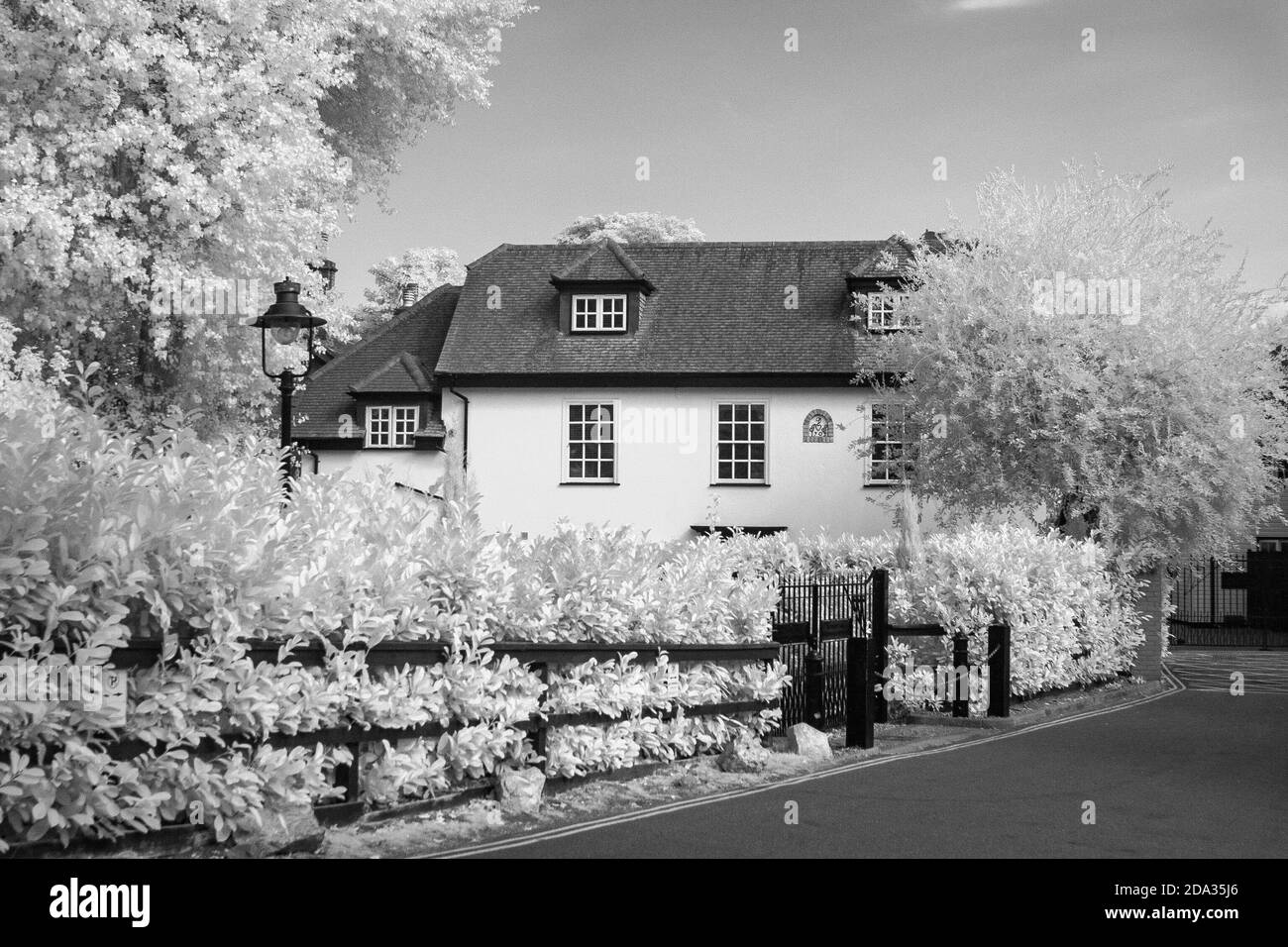 Maidenhead, Berkshire, UK., Sunday, 09/08/2020, Infra Red, Raymill Island, General View, [credito obbligatorio: Peter Spurrier], Foto Stock