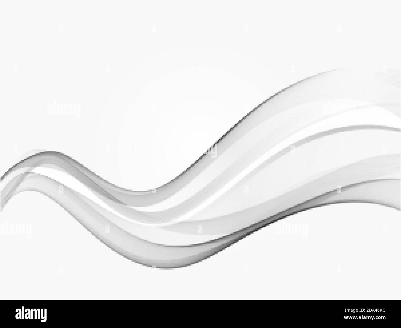 Moderna velocità futuristica onda Swoosh layout astratto linea gradiente grigio elemento modello di sfondo. Illustrazione Vettoriale