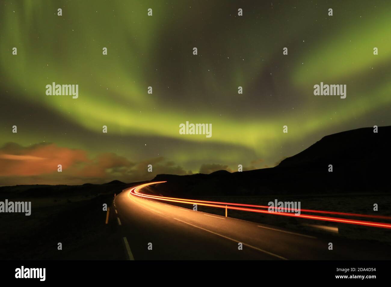 Aurora Borealis in Islanda, Europa Foto Stock