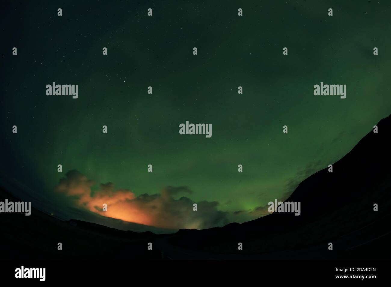 Aurora Borealis in Islanda, Europa Foto Stock