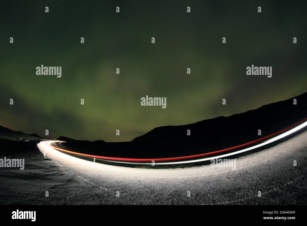 Aurora Borealis in Islanda, Europa Foto Stock
