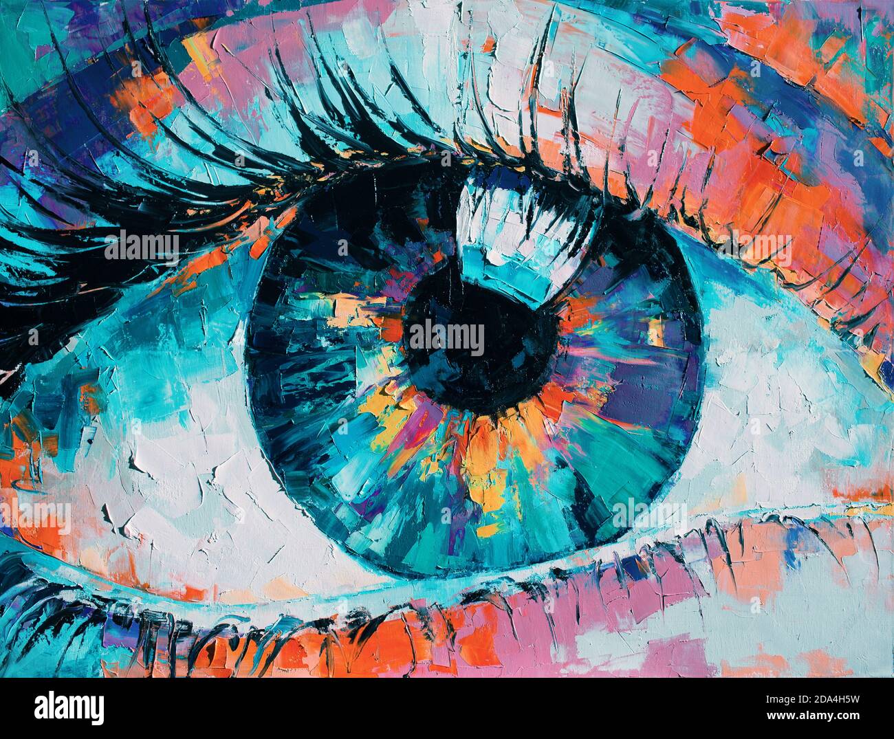 Occhio dipinto d'arte immagini e fotografie stock ad alta risoluzione -  Alamy