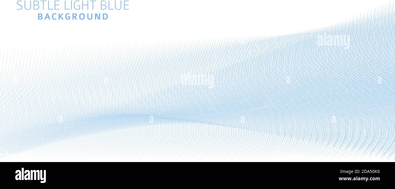 Astratto sfondo chiaro minimo con linee curve blu sottili e morbide. Pattern grafico vettoriale sottile Illustrazione Vettoriale