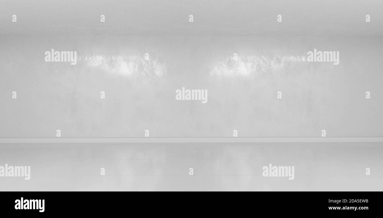 moderno futuristico fantascienza cyberpunk neon seminterrato parete 3d rendering illustrazione Foto Stock