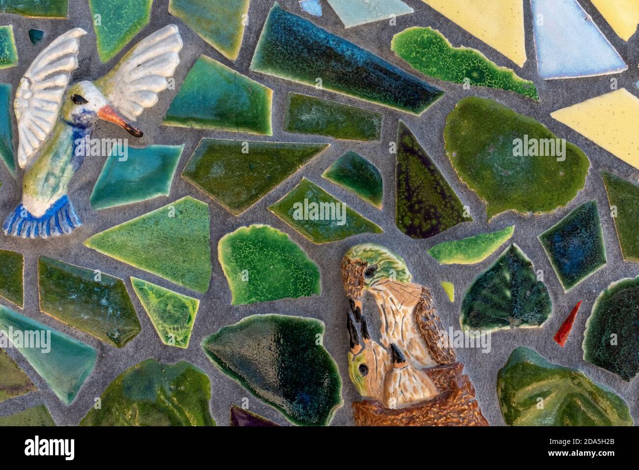 Tessere mosaico sul centro congressi Albuquerque di Cassandra Reid e apprendisti Foto Stock