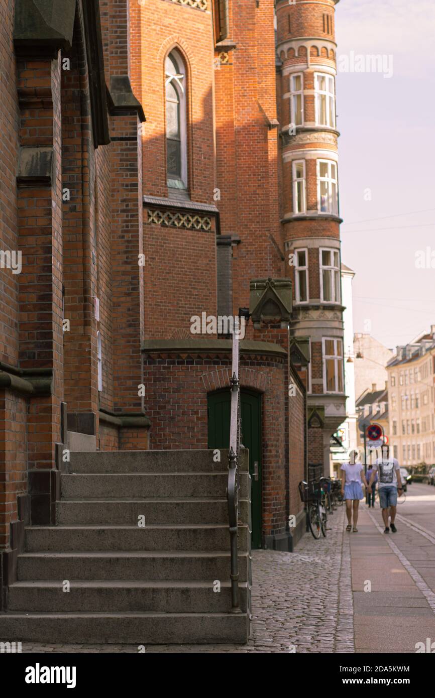 STILE DI VITA, SCENA DI STRADA DA COPENHAGUE, DANIMARCA, MARZO 2019 Foto Stock