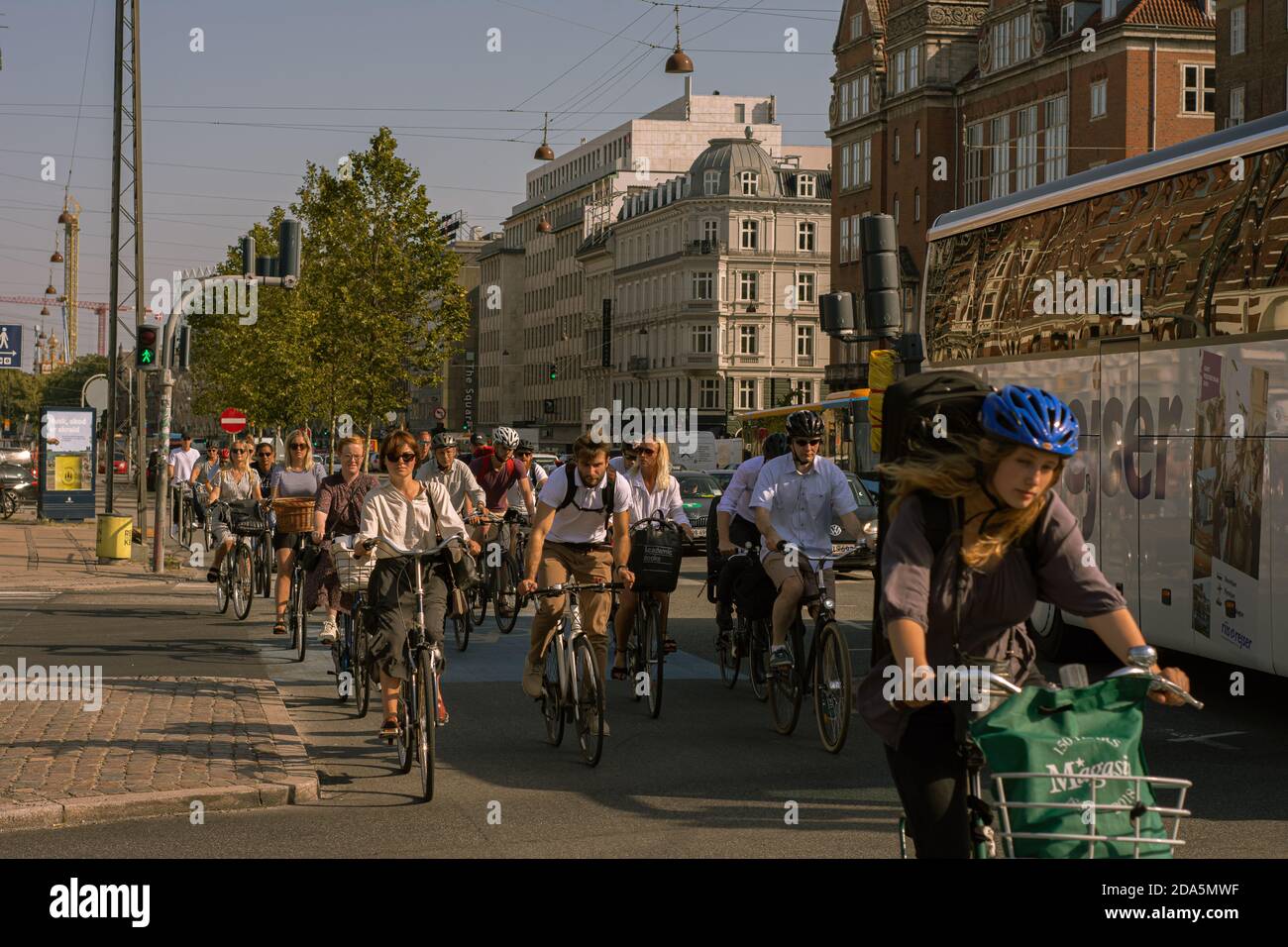 STILE DI VITA, SCENA DI STRADA DA COPENHAGUE, DANIMARCA, MARZO 2019 Foto Stock