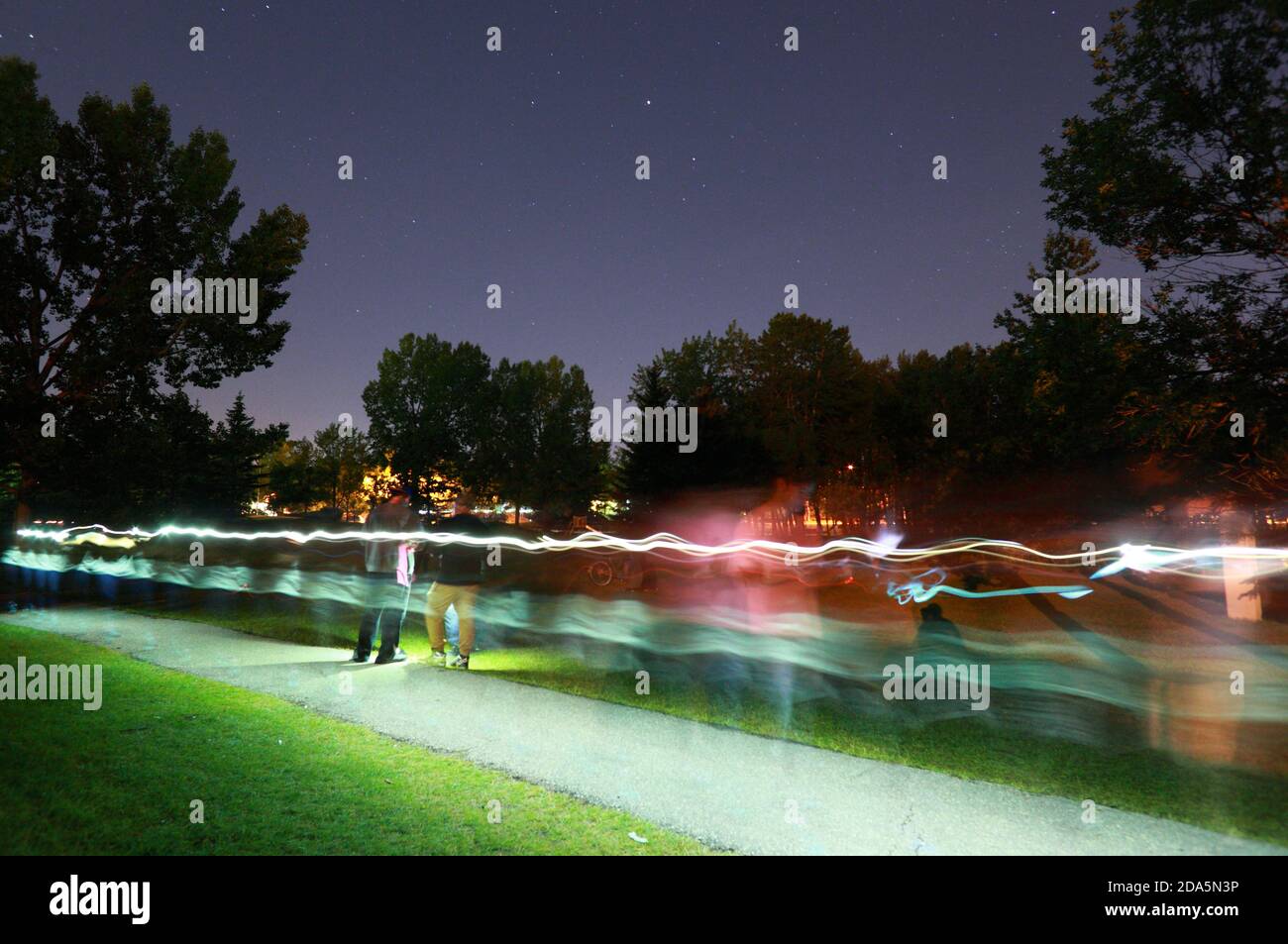 Passeggiate di notte Foto Stock