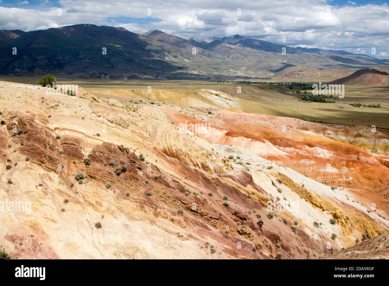 Valle di Marte nei Monti Altai. Il tratto Kyzyl Chin. Foto Stock