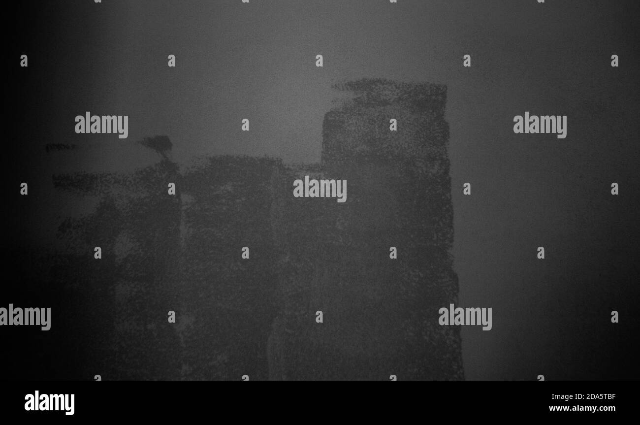 Sfondo fotocopia scuro astratto con rumore, concetto di errore Foto Stock