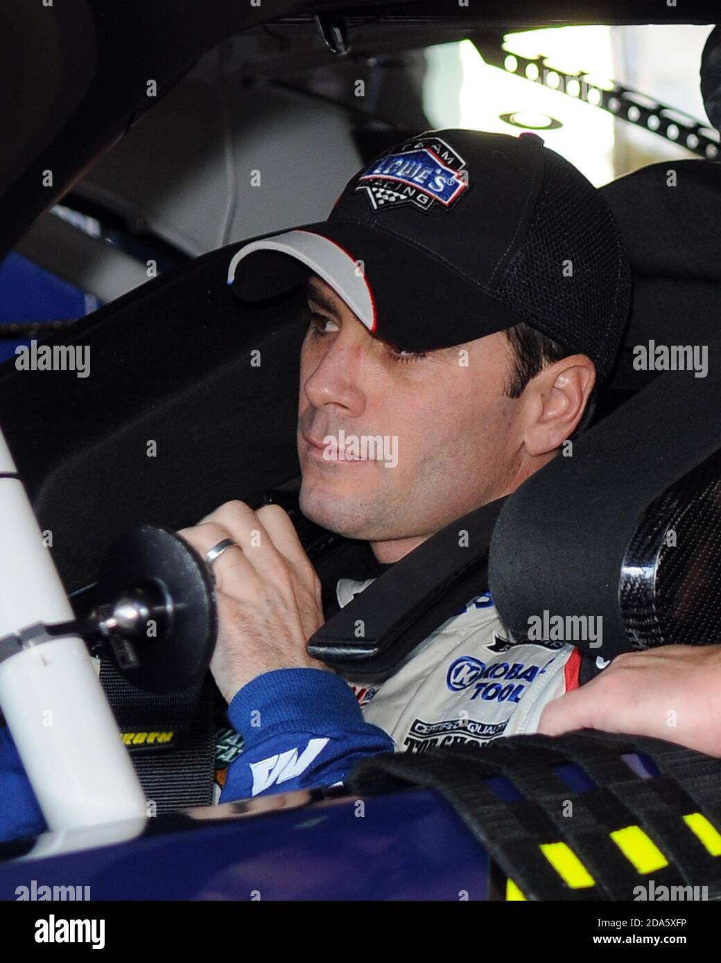 HOMESTEAD, FL - NOVEMBRE 21: Jimmie Johnson appare durante la pratica finale per la Ford 400 al circuito di Miami di Homestead il 21 novembre 2009 a Homestead, Florida persone: Jimmie Johnson Credit: hoo-me / MediaPunch Foto Stock