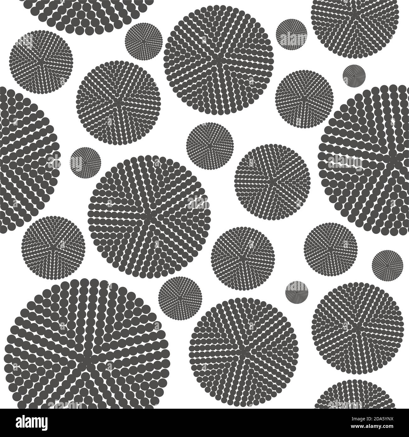 Modello di cerchi grigi . Sfondo senza cuciture. Illustrazione vettoriale Illustrazione Vettoriale