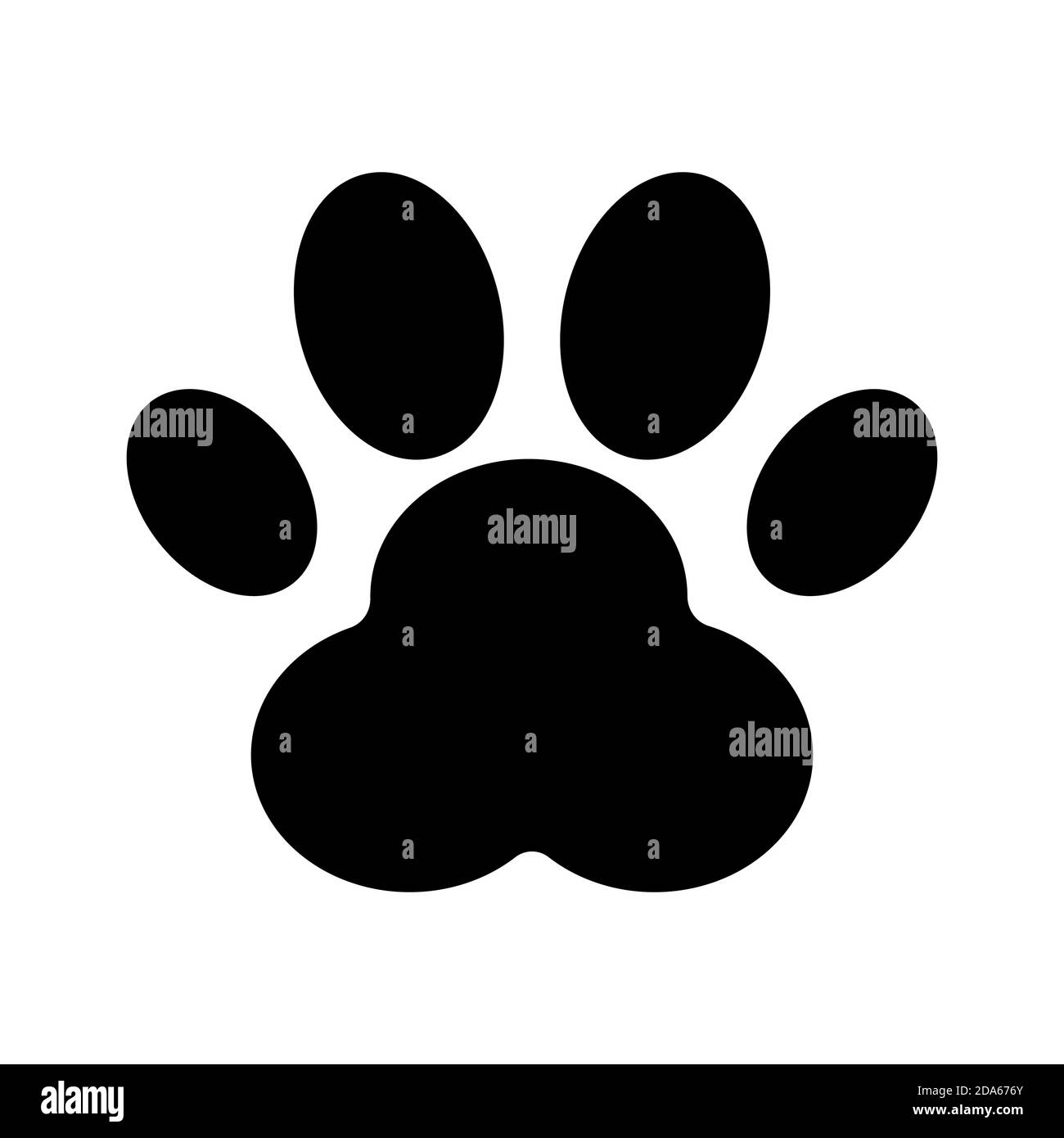 Illustrazione del vettore di zampa del cane o del gatto. EPS 10 Illustrazione Vettoriale