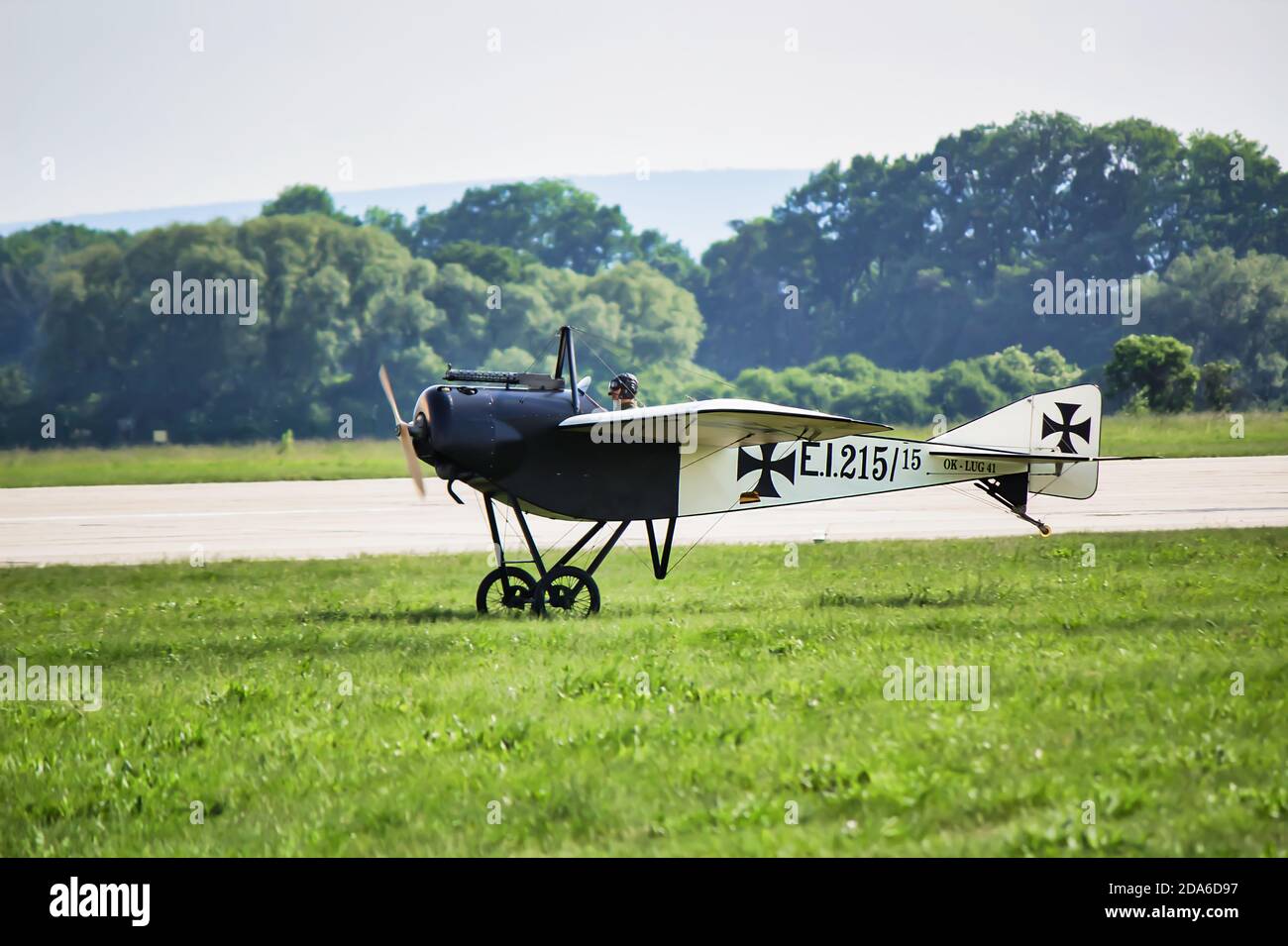 Storia dell'aviazione durante un airshow Foto Stock