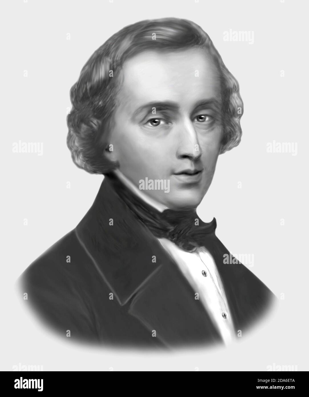 Frederic Chopin 1810-1849 pianista polacco del compositore Foto Stock