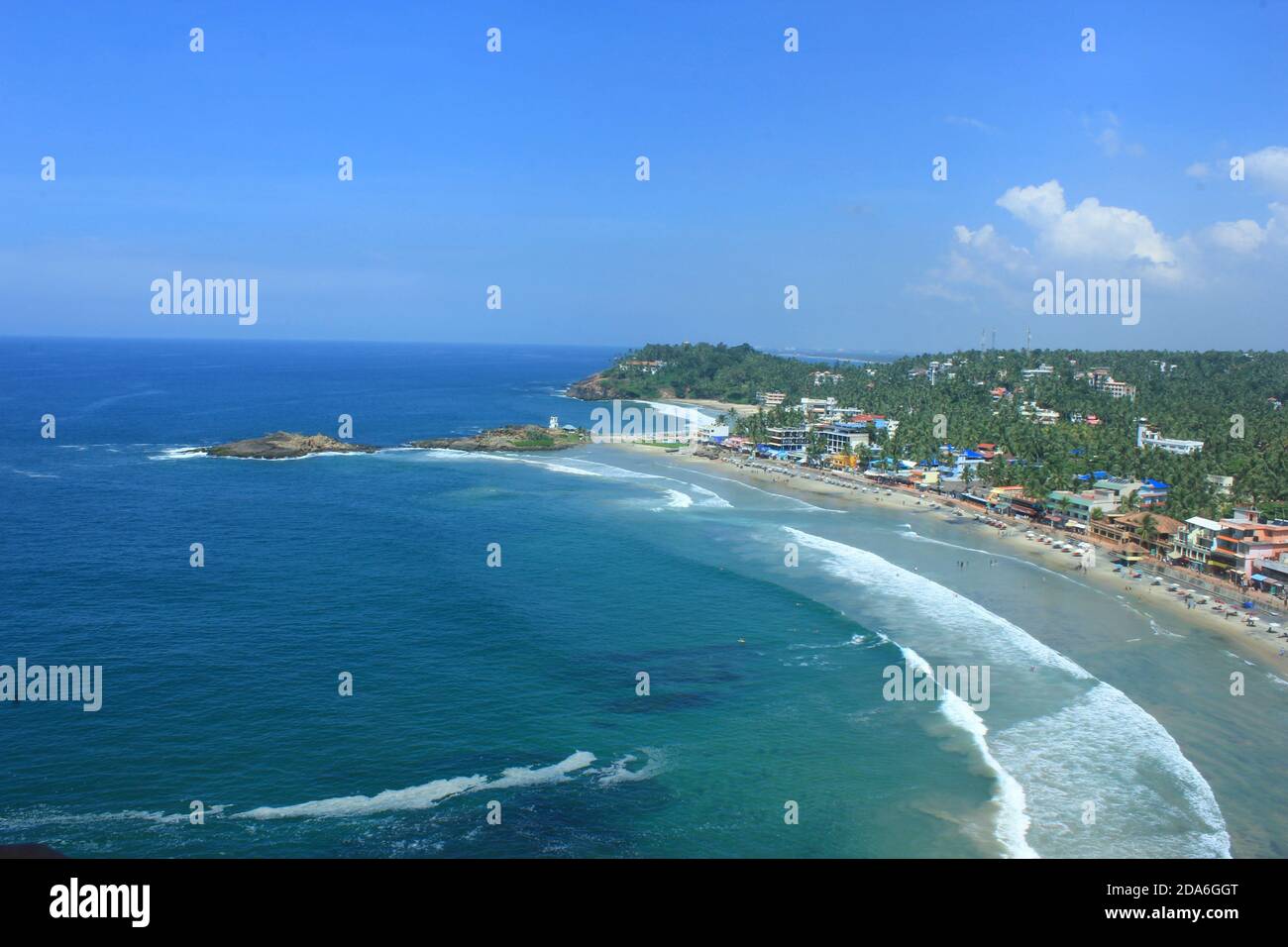 kovalam spiaggia kerala Foto Stock