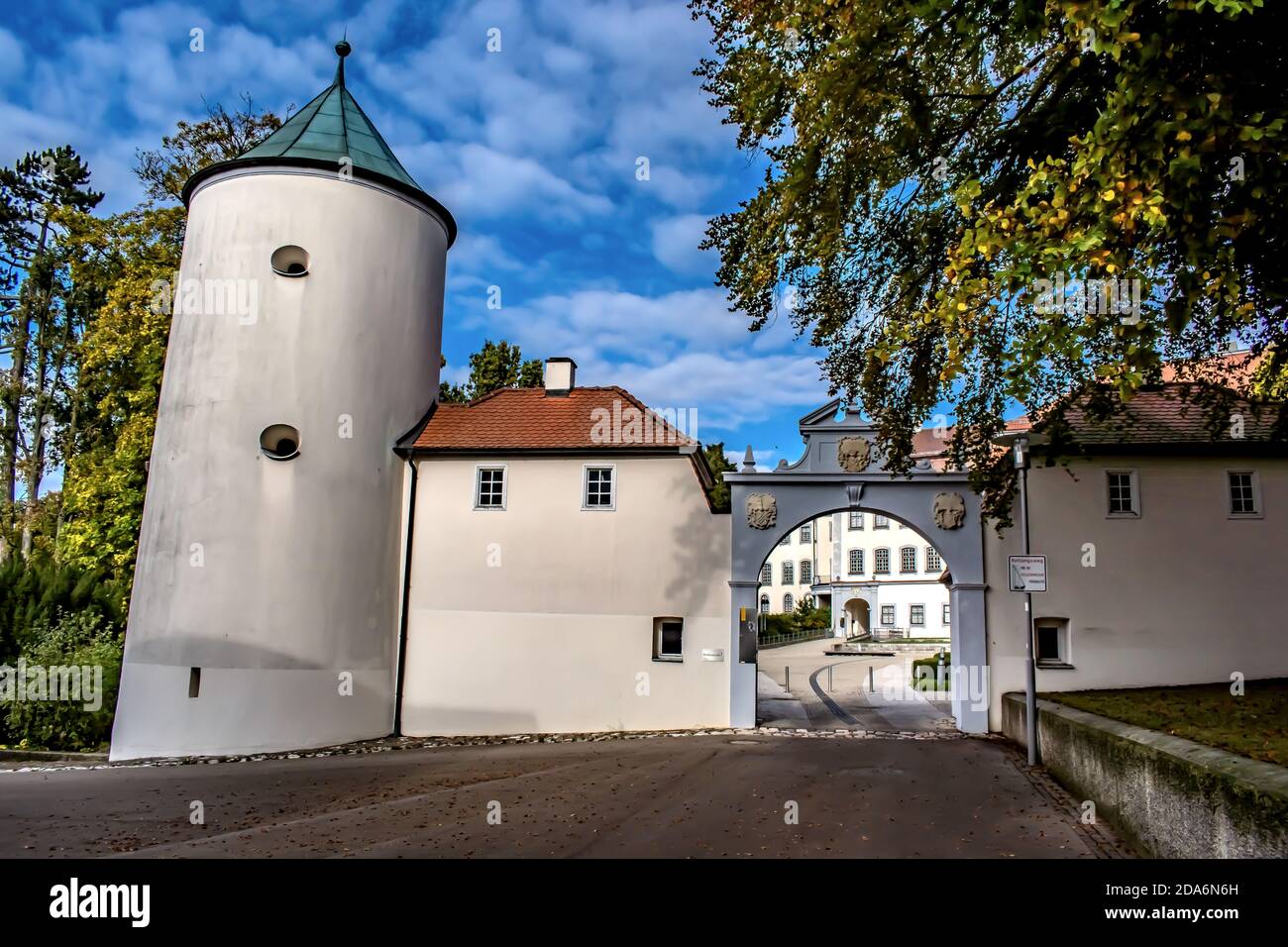 Baden-Württemberg : ingresso al castello Foto Stock