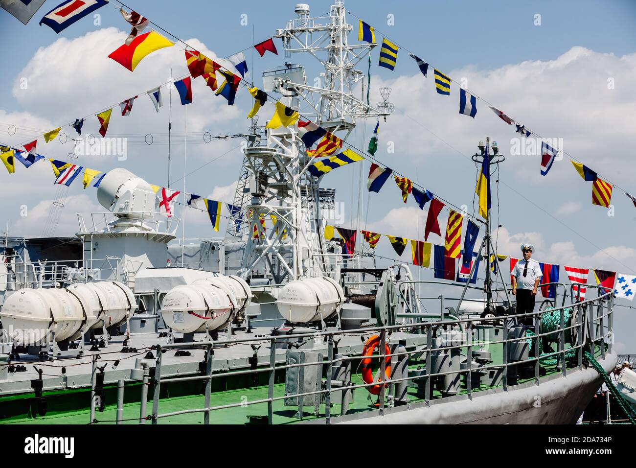 ODESSA, UCRAINA - 03 luglio 2016: Forze Navali ucraine. Celebrazioni in occasione della marina militare dell'Ucraina Foto Stock