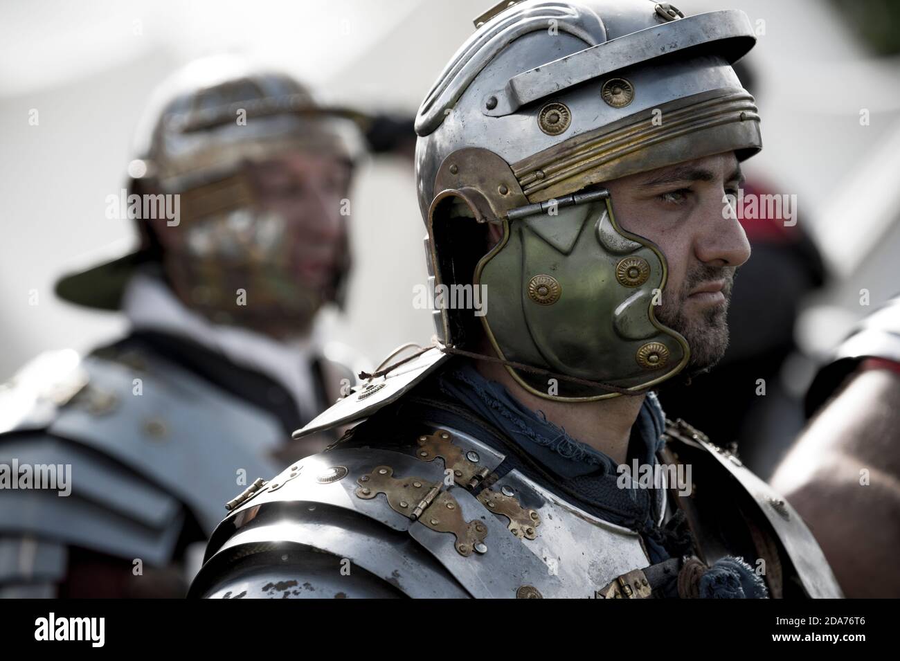 Parete di Adriano Live! - Il grande soldato romano evento. Birdoswald, Cumbria, 5 settembre 2015. Foto Stock