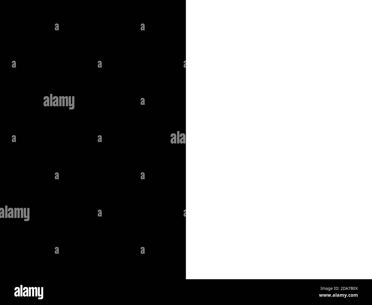 Nuova illustrazione del design astratto dello sfondo solido a due colori separati per applicazioni Foto Stock