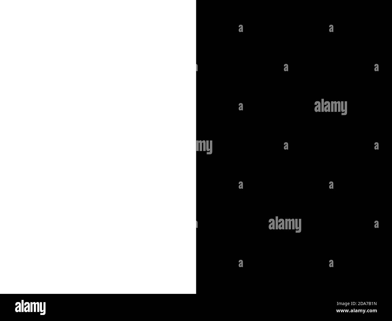 Nuova illustrazione del design astratto dello sfondo solido a due colori separati per applicazioni Foto Stock