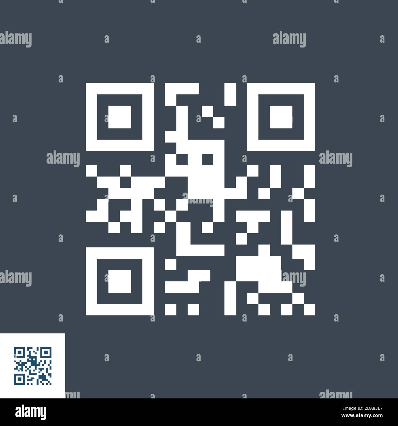 Codice QR icona Vettore Illustrazione Vettoriale