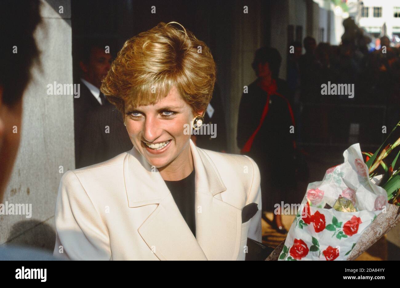La principessa Diana incontrò dei bravoletti reali. Hilton Hotel, Londra. REGNO UNITO Foto Stock