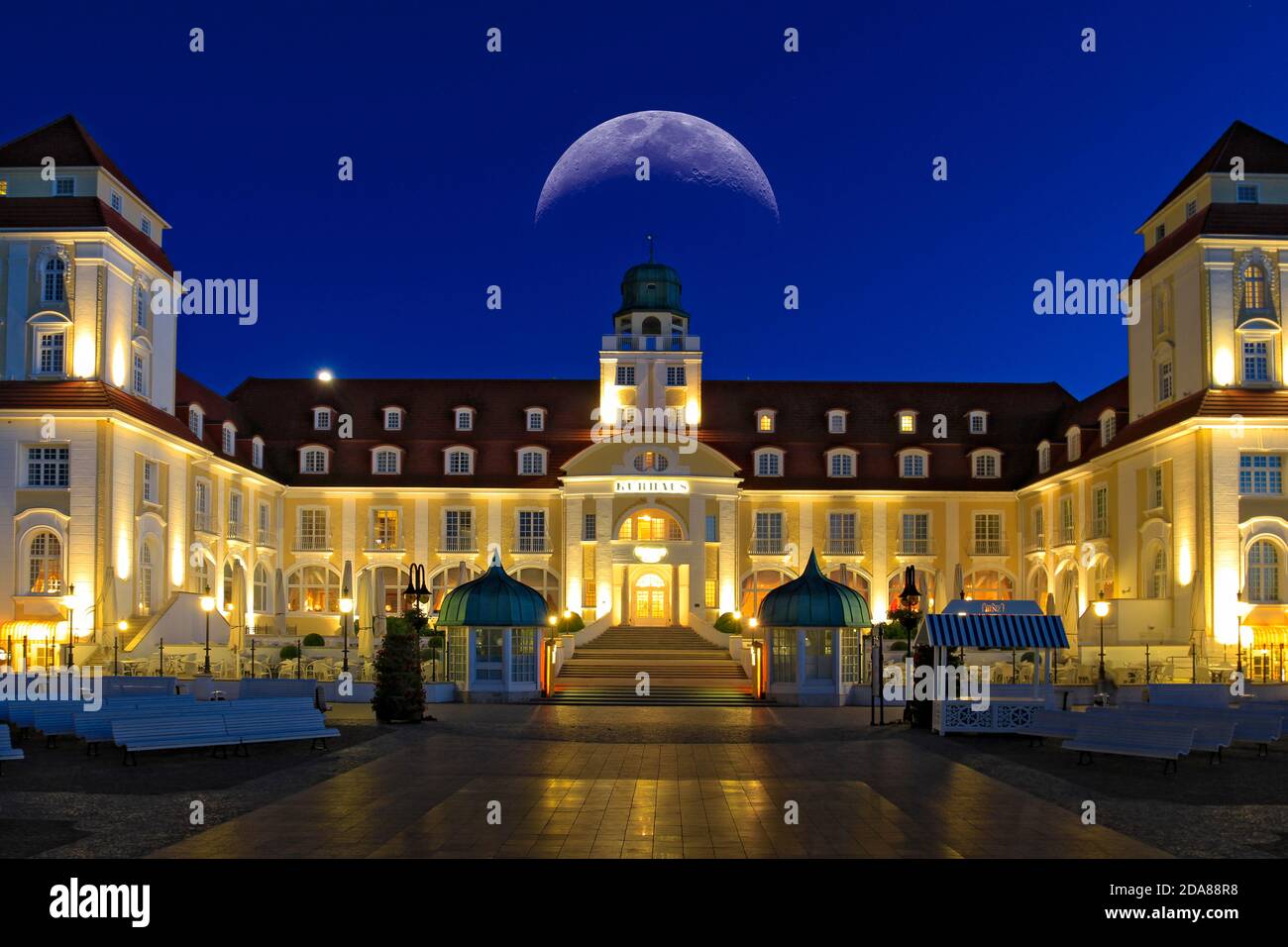 Baltic Seaside Resort in Binz a Ruegen Isola, Meclemburgo-Pomerania Occidentale, Germania, Europa Foto Stock