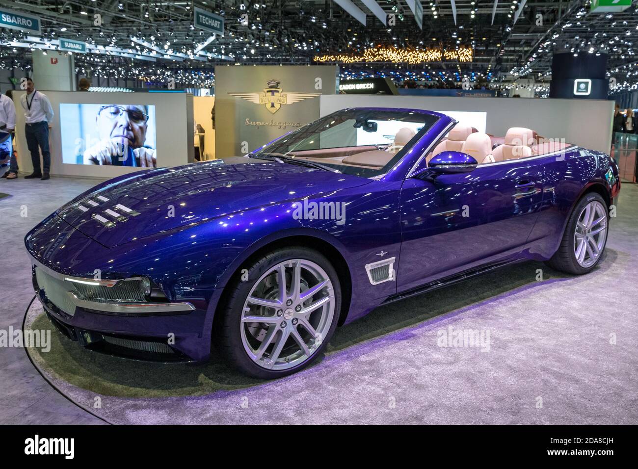 In tour Superleggera SciaDiPersia all'8nono Salone Internazionale dell'Auto di Ginevra. Ginevra, Svizzera - 6 marzo 2019. Foto Stock