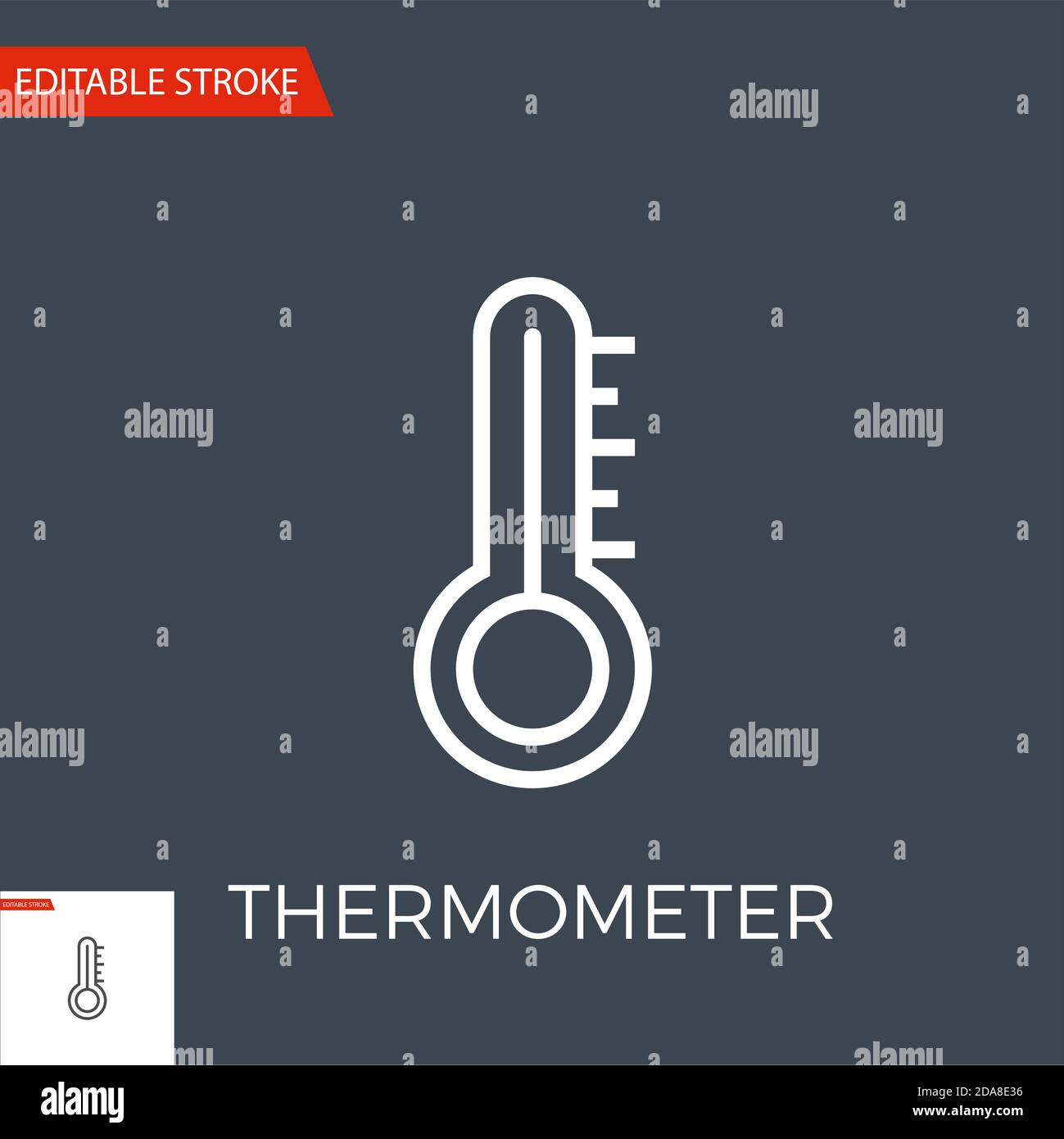 Termometro icona Vettore Illustrazione Vettoriale