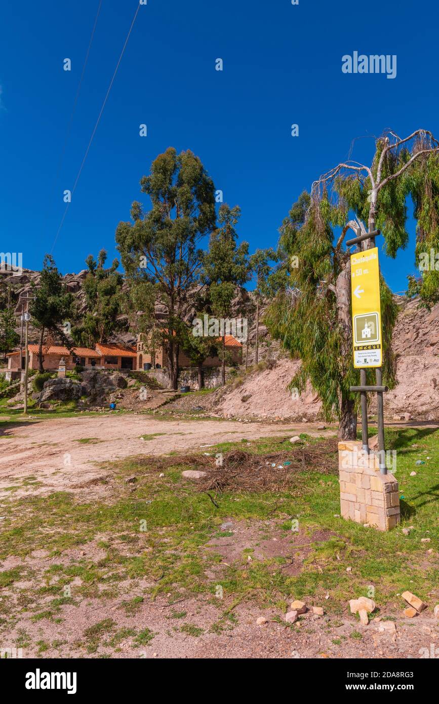 Cappella di pietra di Chataquila, departimento de Chuquisaca, montagne andine, Cordillera Centrale, Bolivia, America Latina Foto Stock