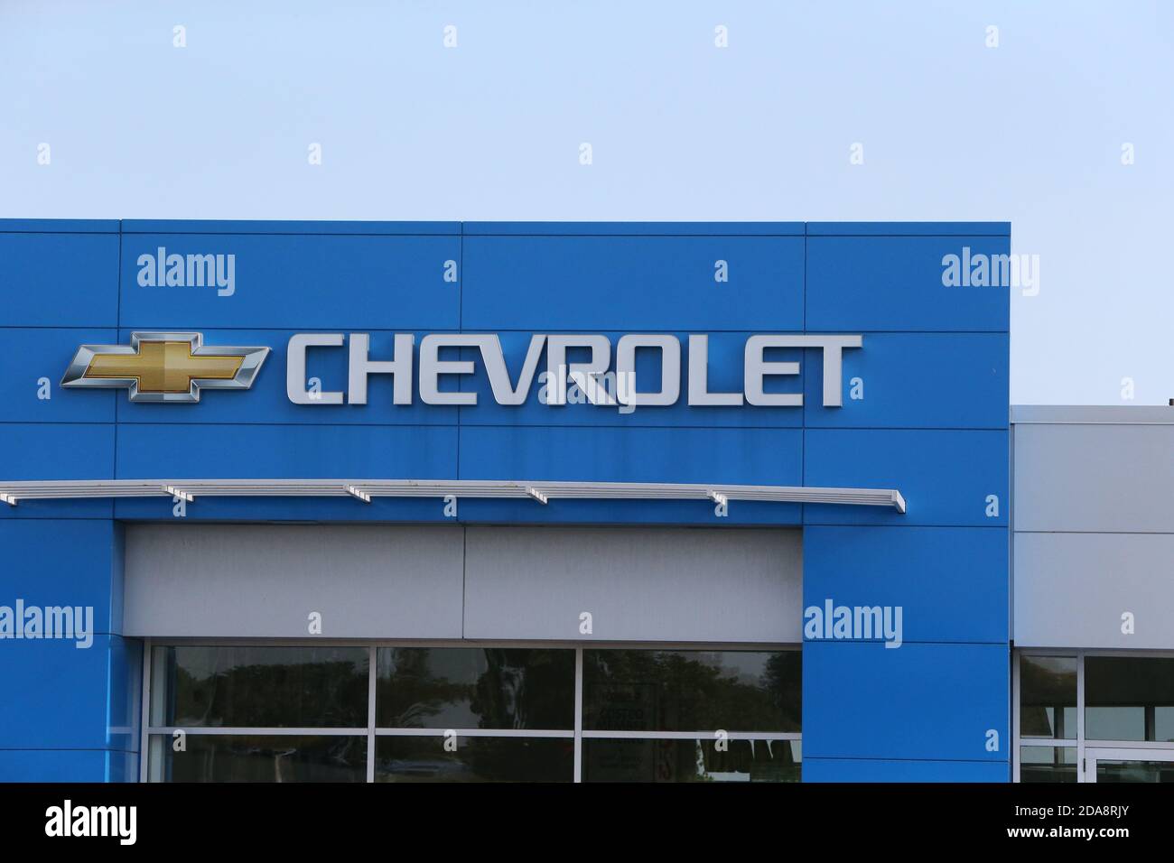 Cartello concessionaria Chevrolet Car. Waterloo Ontario Canada Luke Durda/Alamy Foto Stock