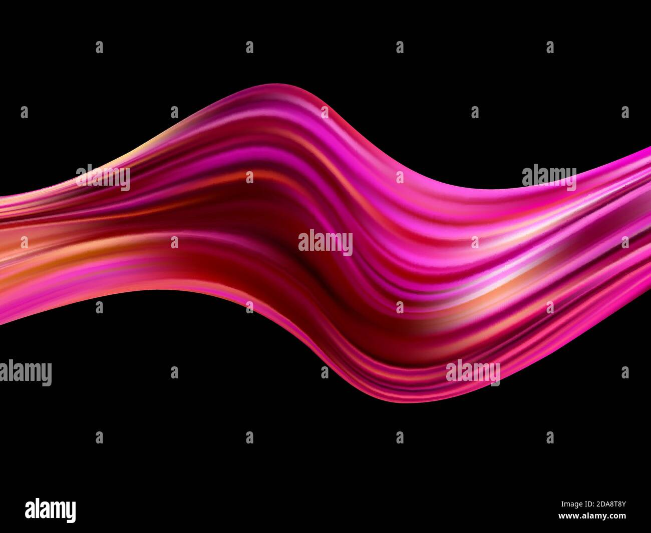 Wave Liquid Shape colore sfondo Wave Flow colorato Abstract sfondo Illustrazione Vettoriale
