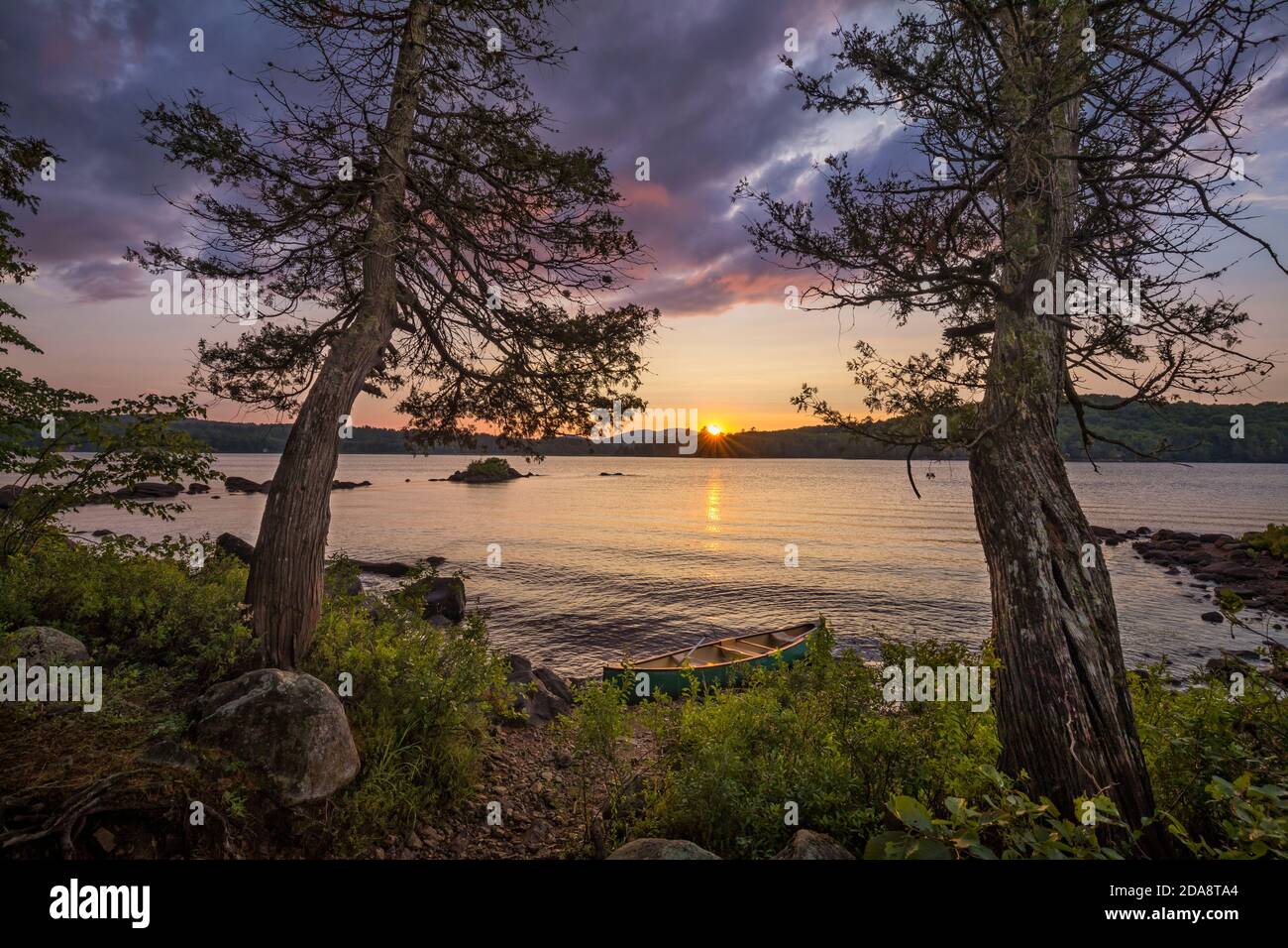 Long Lake, New York Foto Stock
