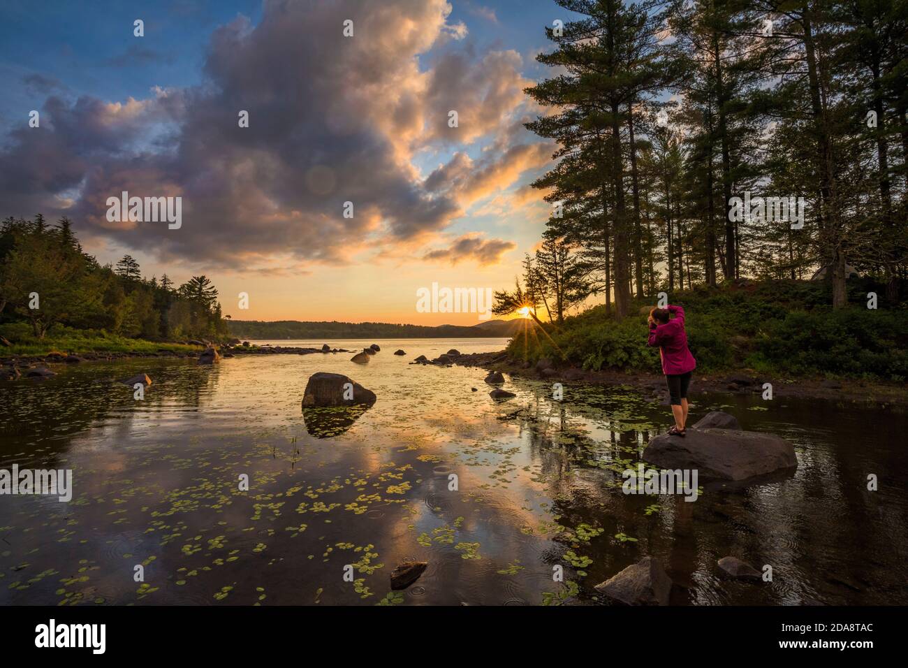 Long Lake, New York Foto Stock