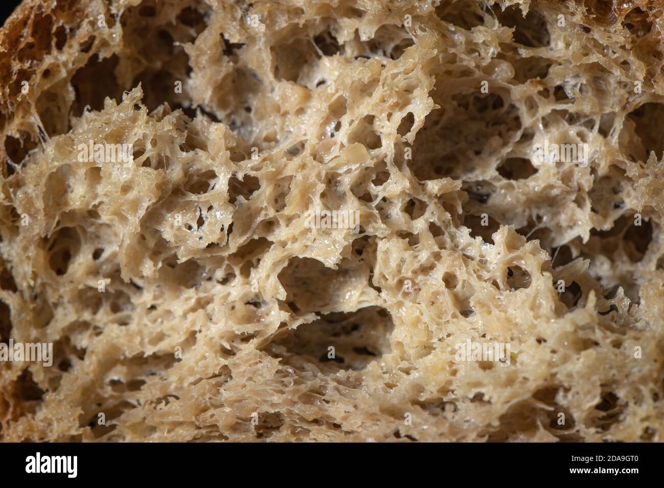 Sfondo di tessitura del pane di grano intero Foto Stock