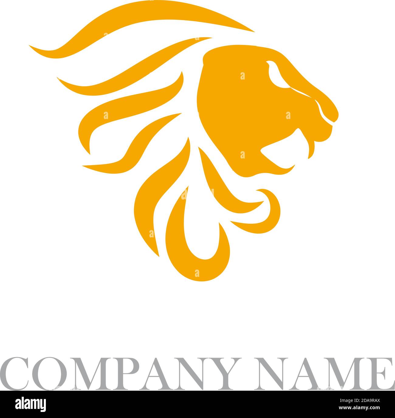 Simbolo vettore leone arancione Immagine e Vettoriale - Alamy