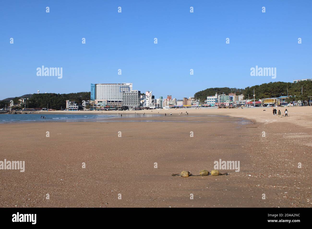 Vista panoramica sulla spiaggia di Eurwangni, a Incheon, Corea Foto Stock