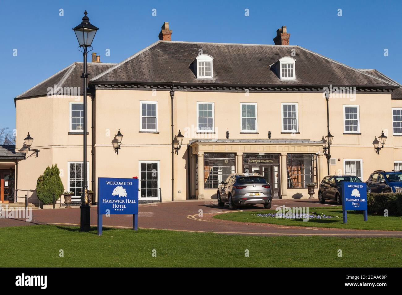 L'Hardwick Hall Hotel a Sedgefield, Co.Durham, Inghilterra, Regno Unito Foto Stock