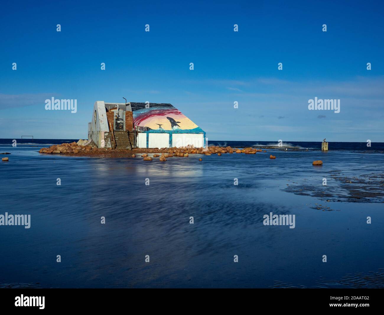 La penisola di Valdés o penisola di Valdés è una caratteristica costiera della provincia di Chubut, Argentina. Foto Stock